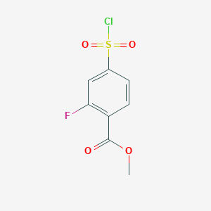 Methyl 4-(chlorosulfonyl)-2-fluorobenzoate
