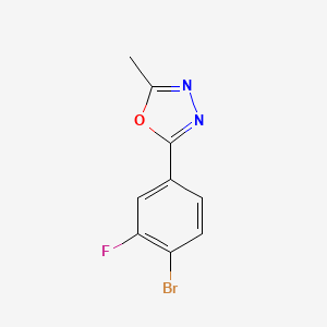 2-(4-Bromo-3-fluorophenyl)-5-methyl-1,3,4-oxadiazole