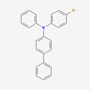 molecular formula C24H18BrN B1374979 N-(4-bromophenyl)-N-phenyl-[1,1'-biphenyl]-4-amine CAS No. 503299-24-9