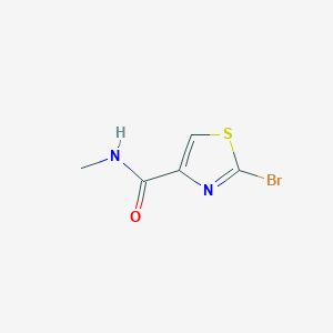 molecular formula C5H5BrN2OS B1374980 2-Bromo-N-methyl-1,3-thiazole-4-carboxamide CAS No. 1092942-42-1