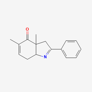 3a,5-dimethyl-2-phenyl-7,7a-dihydro-3H-indol-4-one