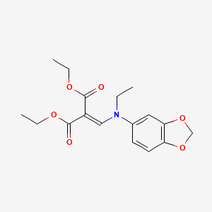 Diethyl ((N-ethyl-3,4-(methylenedioxy)anilino)methylene)malonate