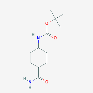 molecular formula C12H22N2O3 B1374988 反式-4-氨基甲酰基环己基氨基甲酸叔丁酯 CAS No. 643067-91-8