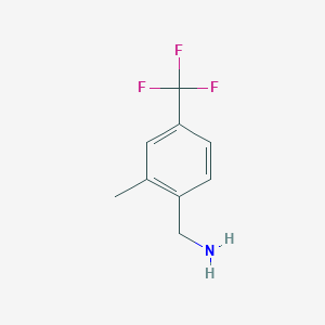 molecular formula C9H10F3N B1374990 (2-甲基-4-(三氟甲基)苯基)甲胺 CAS No. 874571-73-0