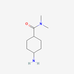 molecular formula C9H18N2O B1374994 4-amino-N,N-dimethylcyclohexanecarboxamide CAS No. 1184371-97-8