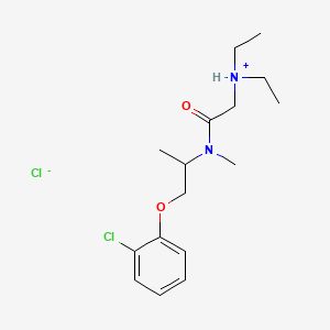 N-(1-(o-Chlorophenoxy)-2-propyl)-2-(diethylamino)-N-methylacetamide hydrochloride