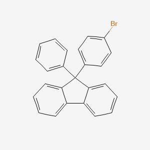 molecular formula C25H17B B1375001 9-(4-Bromophenyl)-9-phenylfluorene CAS No. 937082-81-0