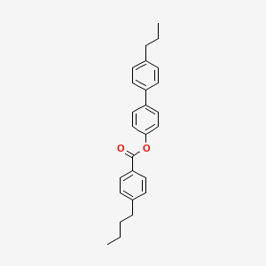 Benzoic acid, 4-butyl-, 4'-propyl[1,1'-biphenyl]-4-yl ester