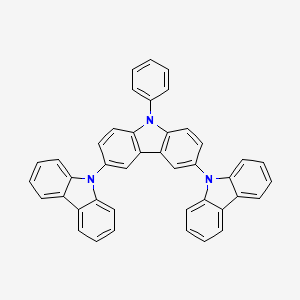 molecular formula C42H27N3 B1375002 N-phenyl-3,6-di(N-carbazolyl)carbazole CAS No. 211685-96-0