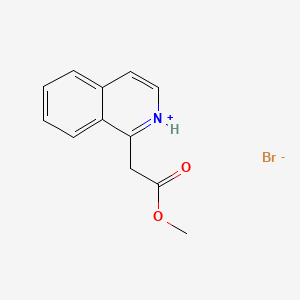 Isoquinolinium, methoxycarbonylmethyl-, bromide