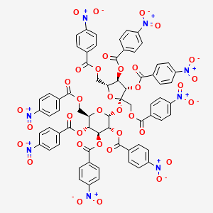 a-D-Glucopyranoside,1,3,4,6-tetrakis-O-(4-nitrobenzoyl)-b-D-fructofuranosyl,2,3,4,6-tetrakis(4-nitrobenzoate)