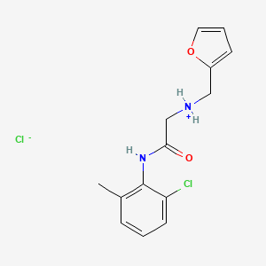 6'-Chloro-2-(2-furylmethyl)amino-o-acetotoluidide, hydrochloride