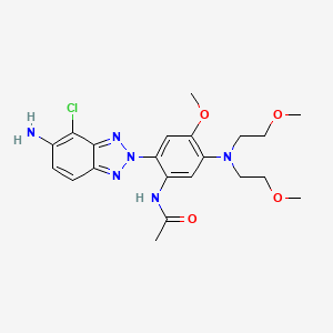 Acetamide, N-(2-(5-amino-4-chloro-2H-benzotriazol-2-yl)-5-(bis(2-methoxyethyl)amino)-4-methoxyphenyl)-