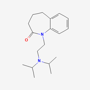 1H-1-Benzazepin-2-one, 2,3,4,5-tetrahydro-1-(2-(diisopropylamino)ethyl)-