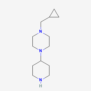 molecular formula C13H25N3 B1375010 1-(Cyclopropylmethyl)-4-(piperidin-4-yl)piperazine CAS No. 688020-08-8