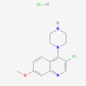 3-Chloro-7-methoxy-4-(piperazin-1-yl)quinoline hydrochloride