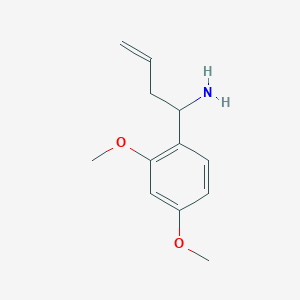 molecular formula C12H17NO2 B13750129 1-(2,4-Dimethoxyphenyl)but-3-en-1-amine 