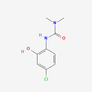 molecular formula C9H11ClN2O2 B13750136 3-(4-Chloro-2-hydroxyphenyl)-1,1-dimethylurea CAS No. 25546-09-2