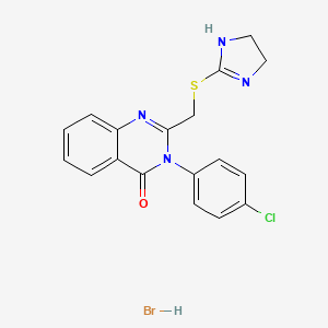 4(3H)-Quinazolinone, 3-(p-chlorophenyl)-2-((2-imidazolin-2-ylthio)methyl-, monohydrobromide