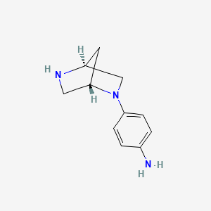 Benzenamine,4-(1S,4S)-2,5-diazabicyclo[2.2.1]hept-2-yl-(9ci)