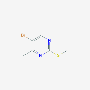 molecular formula C6H7BrN2S B1375018 5-Bromo-4-methyl-2-(methylthio)pyrimidine CAS No. 1294446-69-7