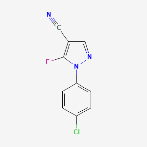 1-(4-chlorophenyl)-5-fluoro-1H-pyrazole-4-carbonitrile