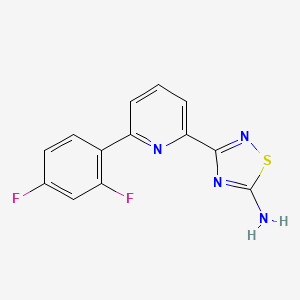 3-(6-(2,4-Difluorophenyl)pyridin-2-yl)-1,2,4-thiadiazol-5-amine