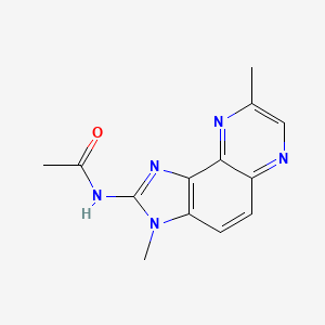 Acetamide, N-(3,8-dimethyl-3H-imidazo(4,5-f)quinoxalin-2-yl)-