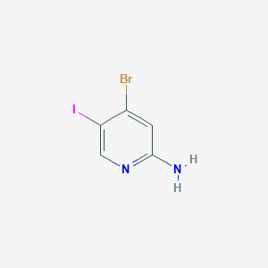 molecular formula C5H4BrIN2 B1375024 4-Bromo-5-iodopyridin-2-amine CAS No. 1186115-39-8