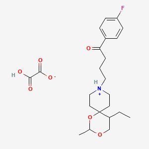 Butyrophenone, 4-(5-ethyl-2-methyl-1,3-dioxa-9-azaspiro(5.5)undec-9-yl)-4'-fluoro-, oxalate