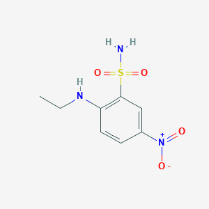 molecular formula C8H11N3O4S B1375027 2-(乙氨基)-5-硝基苯-1-磺酰胺 CAS No. 127781-69-5