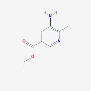 molecular formula C9H12N2O2 B1375029 5-氨基-6-甲基吡啶-3-羧酸乙酯 CAS No. 1008138-73-5