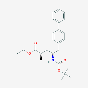 molecular formula C25H33NO4 B1375034 (2R,4S)-5-联苯基-4-叔丁氧羰基氨基-2-甲基戊酸乙酯 CAS No. 149709-60-4