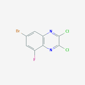 molecular formula C8H2BrCl2FN2 B1375038 7-Bromo-2,3-dichloro-5-fluoroquinoxaline CAS No. 1217305-25-3