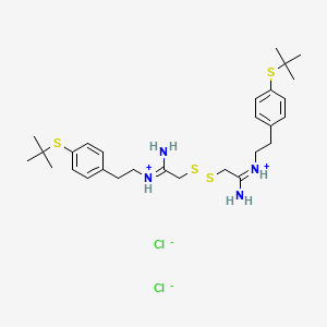 2,2'-Dithiobis(N-(p-tert-butylthio)phenethylacetamidine) dihydrochloride