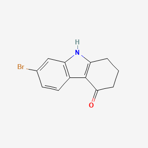 molecular formula C12H10BrNO B1375041 7-溴-2,3-二氢-1H-咔唑-4(9H)-酮 CAS No. 1260493-98-8