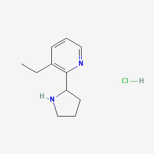 3-Ethyl-2-(pyrrolidin-2-yl)pyridine hydrochloride