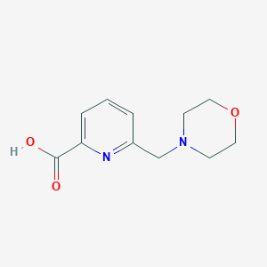 molecular formula C11H14N2O3 B1375044 6-(Morpholinomethyl)picolinic acid CAS No. 1199243-92-9