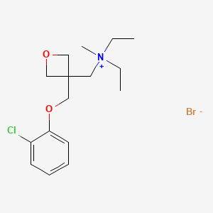 ((3-((o-Chlorophenoxy)methyl)-3-oxetanyl)methyl)diethylmethylammonium bromide