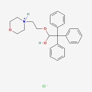 2,2,2-Triphenylacetic acid (2-morpholinoethyl) ester hydrochloride ethanoate