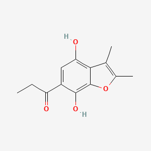 4,7-Benzofurandiol, 2,3-dimethyl-6-propionyl-