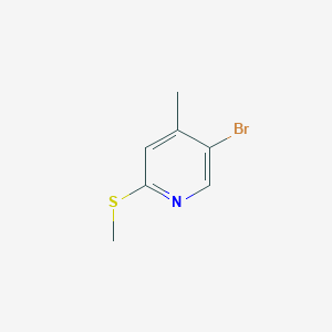 molecular formula C7H8BrNS B1375048 5-Bromo-4-methyl-2-(methylthio)pyridine CAS No. 247135-44-0