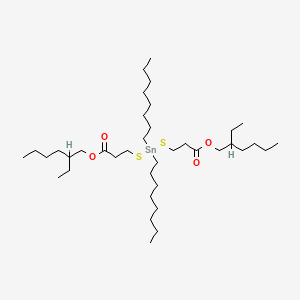 10-Oxa-4,6-dithia-5-stannahexadecanoic acid, 12-ethyl-5,5-dioctyl-9-oxo-, 2-ethylhexyl ester