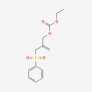 2-[(Benzenesulfonyl)methyl]prop-2-en-1-yl ethyl carbonate