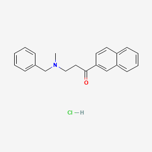 3-[Benzyl(methyl)amino]-1-naphthalen-2-ylpropan-1-one;hydrochloride