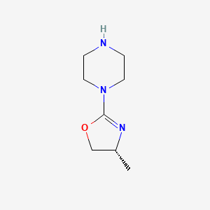 1-[(4R)-4-Methyl-4,5-dihydro-1,3-oxazol-2-YL]piperazine