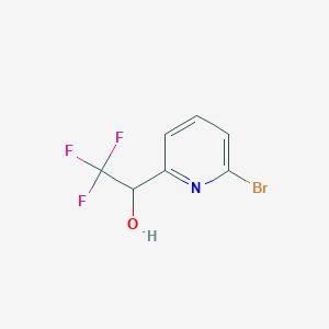 molecular formula C7H5BrF3NO B1375061 1-(6-Bromopyridin-2-yl)-2,2,2-trifluoroethan-1-ol CAS No. 1093880-21-7