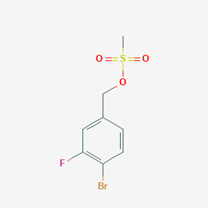 molecular formula C8H8BrFO3S B1375063 4-Bromo-3-fluorobenzyl methanesulfonate CAS No. 1240286-88-7