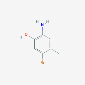 molecular formula C7H8BrNO B1375069 2-Amino-5-bromo-4-methylphenol CAS No. 1268153-80-5