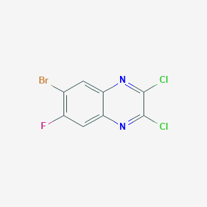 molecular formula C8H2BrCl2FN2 B1375070 6-Bromo-2,3-dichloro-7-fluoroquinoxaline CAS No. 1217305-04-8